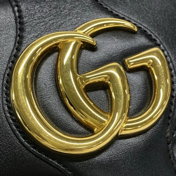 Auth GUCCI Ally 550129 Black Leather - Shoulder Bag - Picture 8 of 12